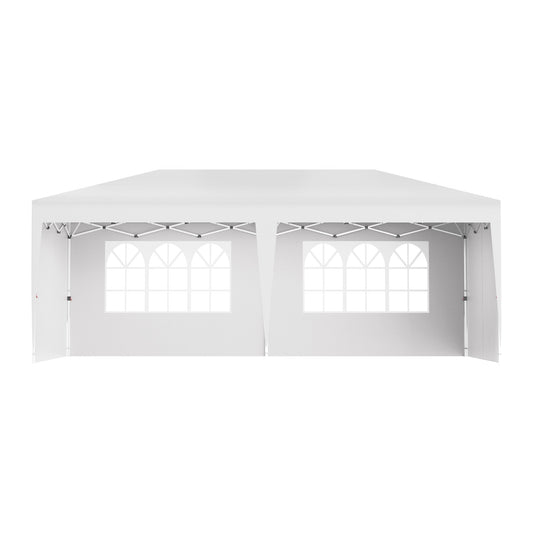 Partytent – Tuinpaviljoen – Paviljoen – Opvouwbare Tent – Vouwtent – 3x6 Meter – UV-Bestendig – Waterdicht Oxford Doek - Wit