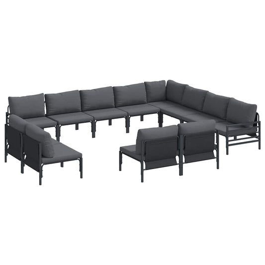 Tuinset – Loungeset – Zitgroep – Balkonset – Loungegroep – Modular Design – Weerbestendig Kunststof Zonder Tafel