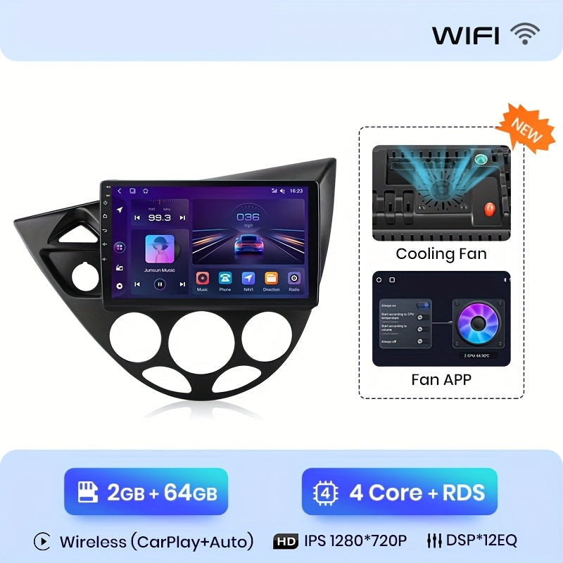 Autospeler – Autoradio 2-DIN – Multimedia Speler – Navigatie Systeem – Android Auto CarPlay – 9 Inch Touchscreen – Wi-Fi Connectiviteit