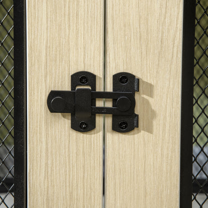 Hondenbench – Hondenkooi – Hondenhok – Hondenverblijf – Reisbench – Dubbele Deuren – Stevig Stalen Materiaal – 94x60x71,5 cm – Waterafstotend Kussen