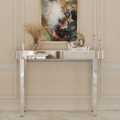 Sidetable – Consoletafel – Haltafel – Wandtafel – Dressoir – Hoogglans Spiegelglas – 120 cm Breed