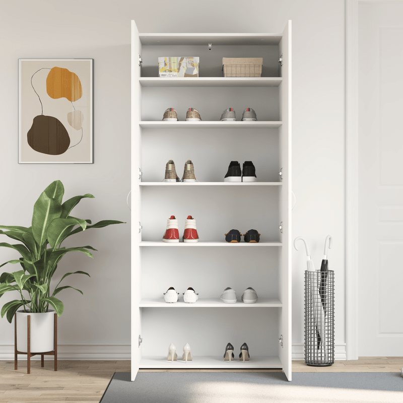 Schoenenkastje – Schoenenrek – Schoenopbergkast – Schoenenkast – Opbergkast – Variant Blanc – Duurzaam En Stevig – Compact En Praktisch