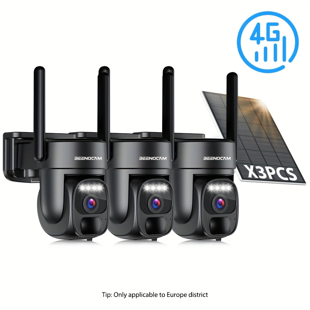 4G Outdoor Beveiligingscamera Set – Draadloze Beveiligingscamera – Surveillance Camera – Buiten Camera – Security Camera – Zonne-energie – Automatische Bewegingsdetectie Met Volgfunctie