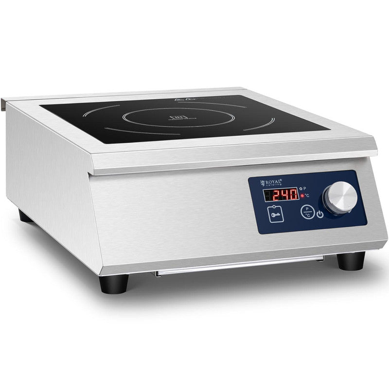 Inductiekookplaat – Inductie Kookplaat – Elektrische Kookplaat – Draagbare Kookplaat – Vrijstaande Kookplaat – 33 cm Diameter – 5000W Vermogen – Roestvrij Staal