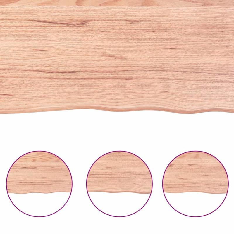 Solid Wood Oak Veneer Table Top - Light Brown Modern Minimalist Large Rectangular Desk Surface, 203.2cm x 127.0cm x 5.08cm Thick, Easy Assembly, Durable & Sturdy for Kitchen, Dining, Home Office, Coffee Table - Versatile Indo
