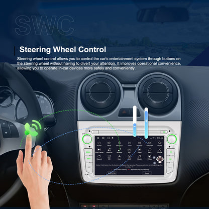 7-inch Autoradio – Android Car Multimedia Systeem – Touchscreen Headunit – Draadloze CarPlay – Android Auto – 2 GB RAM 64 GB Opslag – Achteruitrijcamera Ondersteuning – Stuurwielbediening Compatible