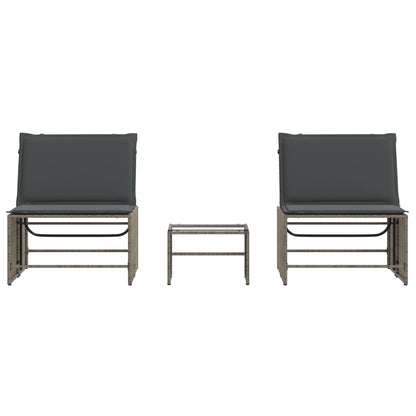 Lounge Set – Buitenmeubels – Tuinmeubilair – Ligbed - Balkon Set – Ligstoelen - 2-Delige Set – PE-Rattan – Verstelbare Rugleuning