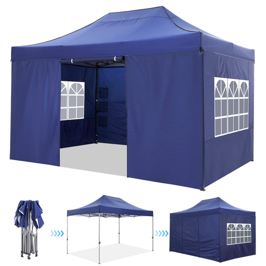 Pop-Up Partytent – Canopy Tent – Vouwtent – Tuin Tent – Evenement Tent – Lichtgewicht Aluminium Frame – Vier Verwijderbare Zijwanden