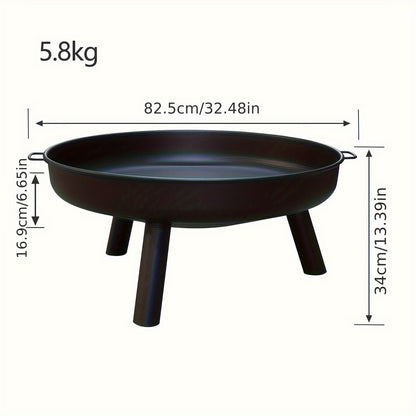 Vuurschaal – Vuurkorf – Tuinhaard – Sfeerhaard – Terrasverwarmer – 82,5 cm Diameter – Roestbestendig Met Afneembare Poten