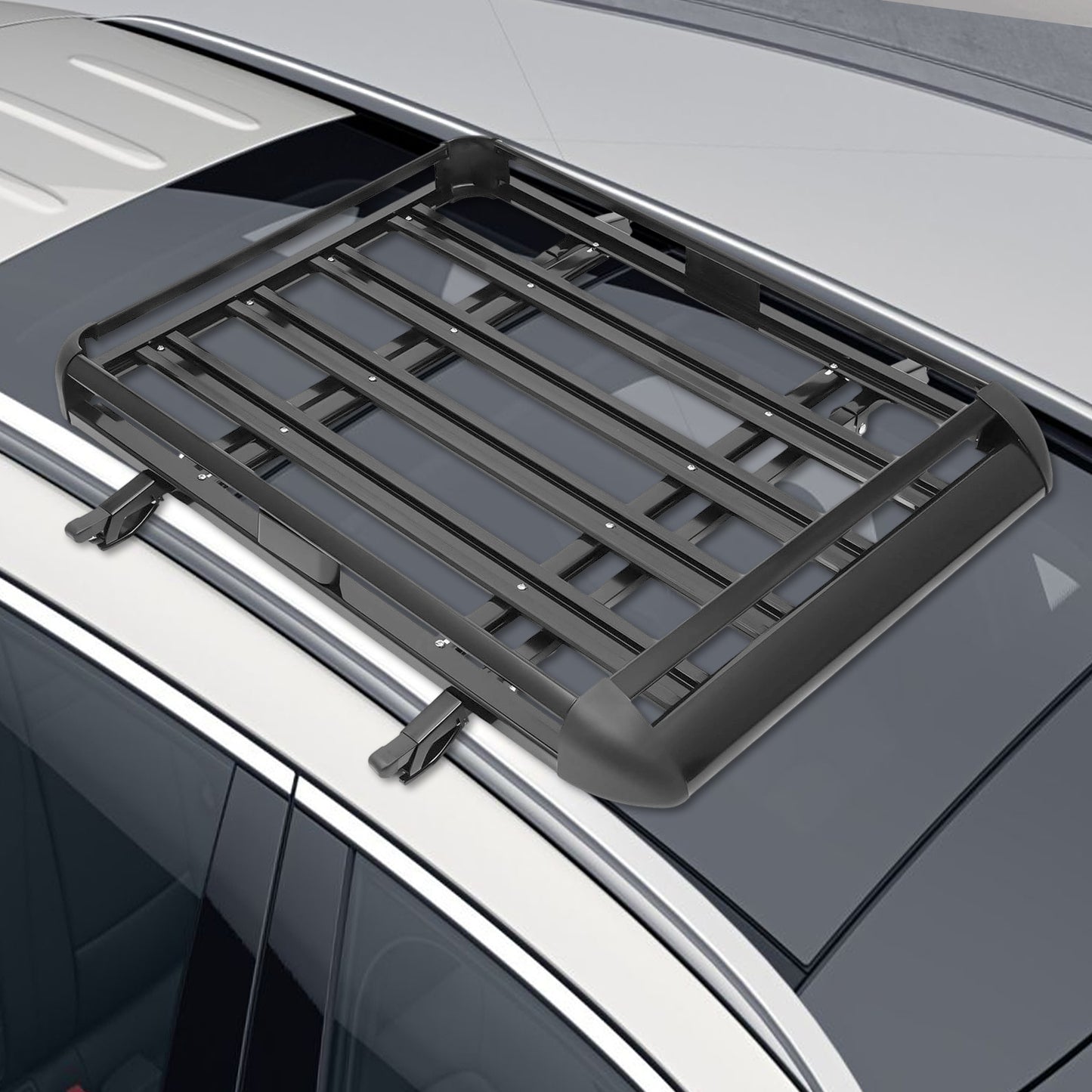 Dakkoffer – Dakdrager – Dakbox – Bagagedrager – Autodakkoffer – Dubbel-laags Aluminium Ontwerp – Stalen Rails & Lage Windgeluid