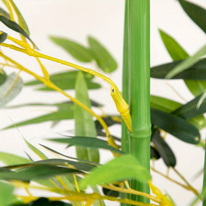 Bamboeplant – Kunstplant – Kamerplant – Sierplant – Tuinplant – 180 cm Hoog – Dennenhouten Pot – Realistisch & Onderhoudsvriendelijk