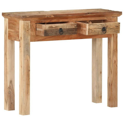 Sidetable – Consoletafel – Wandtafel – Haltafel – Bijzettafel – Acaciahout & Massief Hout – Smal Ontwerp 90,5x30x75 cm