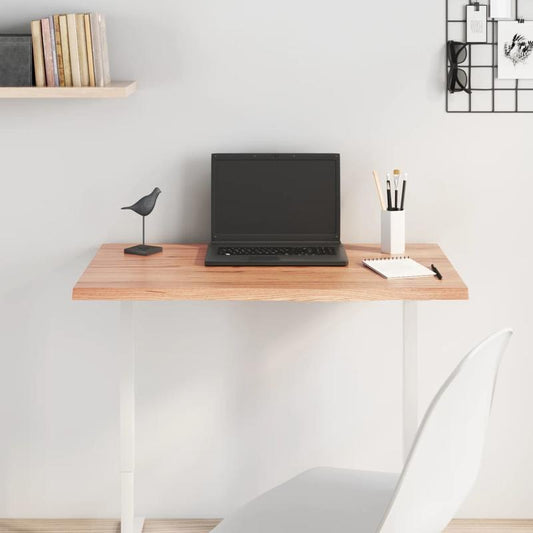Solid Wood Oak Veneer Table Top - Light Brown Modern Minimalist Large Rectangular Desk Surface, 203.2cm x 127.0cm x 5.08cm Thick, Easy Assembly, Durable & Sturdy for Kitchen, Dining, Home Office, Coffee Table - Versatile Indo