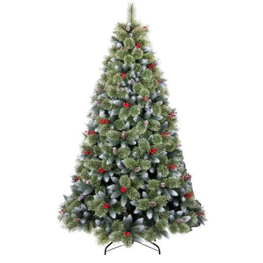 Kerstboom – Kunstkerstboom – Nepspar – Sneeuwboom – Dennenboom – 180 cm Hoog – Brandwerend PVC en PP