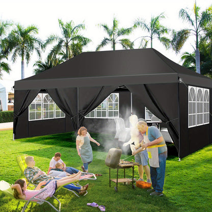 Pop-Up Tent – Vouwtent – Partytent – Tuinent – Festivaltent – Aluminium Frame – Zes Zijwanden Met Rits - QUORE