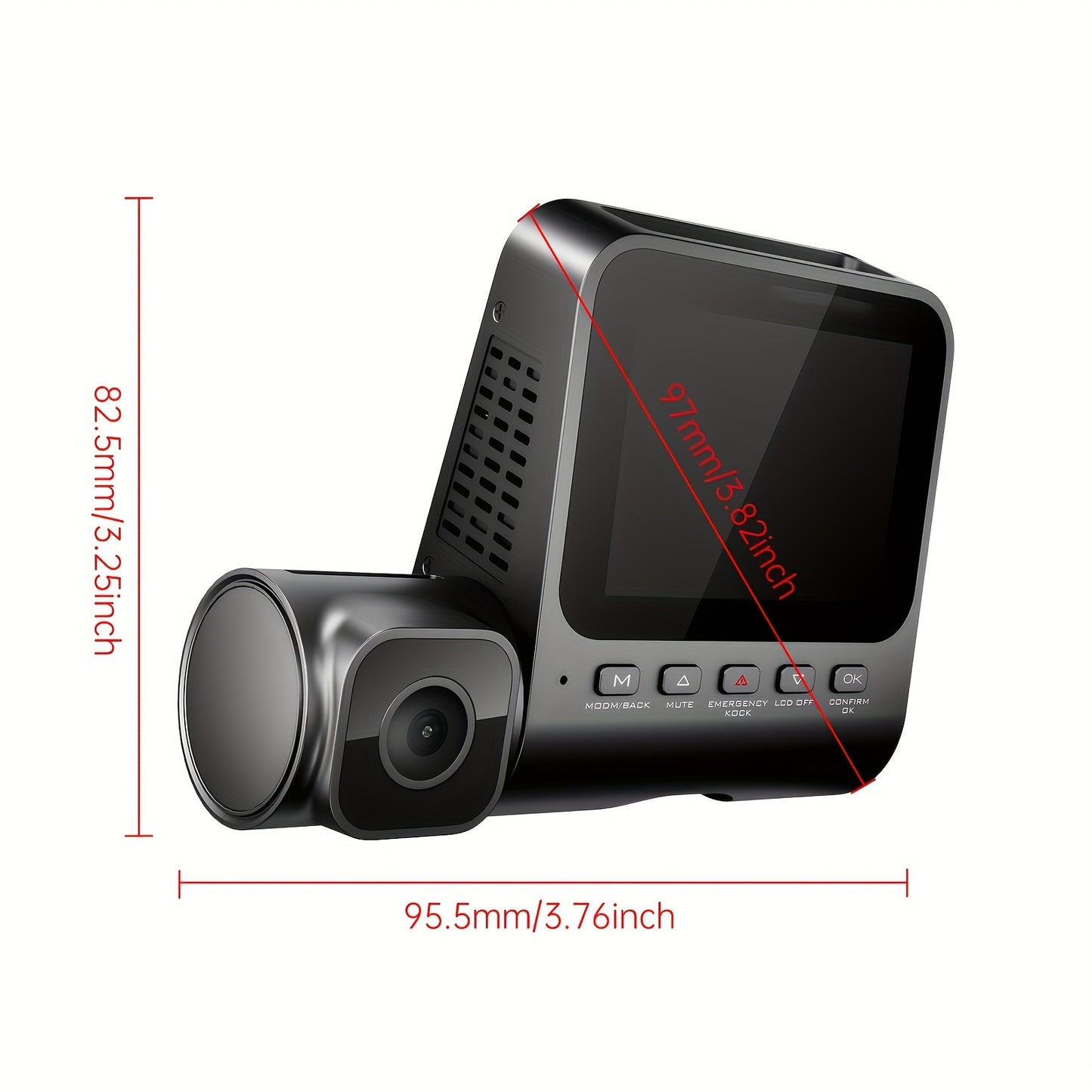 Dubbele Dashcam – Auto Camera – Beveiligingscamera – DVR Recorder – Achteruitrijcamera – 4K Voorzijde & Full HD Achterzijde – Nachtzicht & GPS Met ADAS