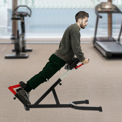 OUKANING Multi-Functional Weight Bench, Roman Chair Workout Bench, Sit Up Bench Ab, Back, and Core Strength Exercise Fitness Hyperextension Weight Bench Back Extension Bench for Multi-Functional Full Body Workout