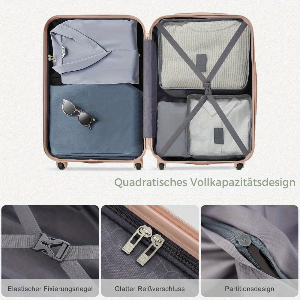 Kofferset – Reiskoffer Set – Hardcase Koffers – Trolley Bagage – Reisbagage – ABS Hard Shell – 360° Swivel Wielen – Combinatie Slot – Lichtgewicht – M, L, XL