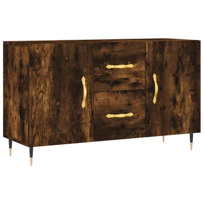 Dressoir – Ladekast – Opbergkast – Kast – Buffetkast – Gerookt Eikenhout – Compact 100x36x60 cm