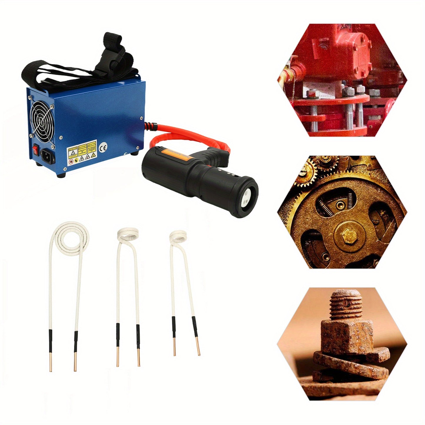 Inductiekachel – Inductieverwarmer – Metalen Verwarmer – Draagbare Heater – Verwarmingsapparaat – Geen Elektriciteit Nodig – Koper & Glasvezel Behuizing – Veiligheidsvergrendeling