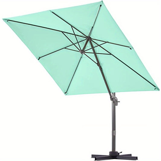 Parasol Vierkant – Tuinparasol – Terrasparasol – Zonnescherm – Schaduwdoek – 250x250 cm – 360° Draaibaar & Kantelbaar – Voetpedaal Bediening – UV50+ Bescherming – Duurzame Blauw
