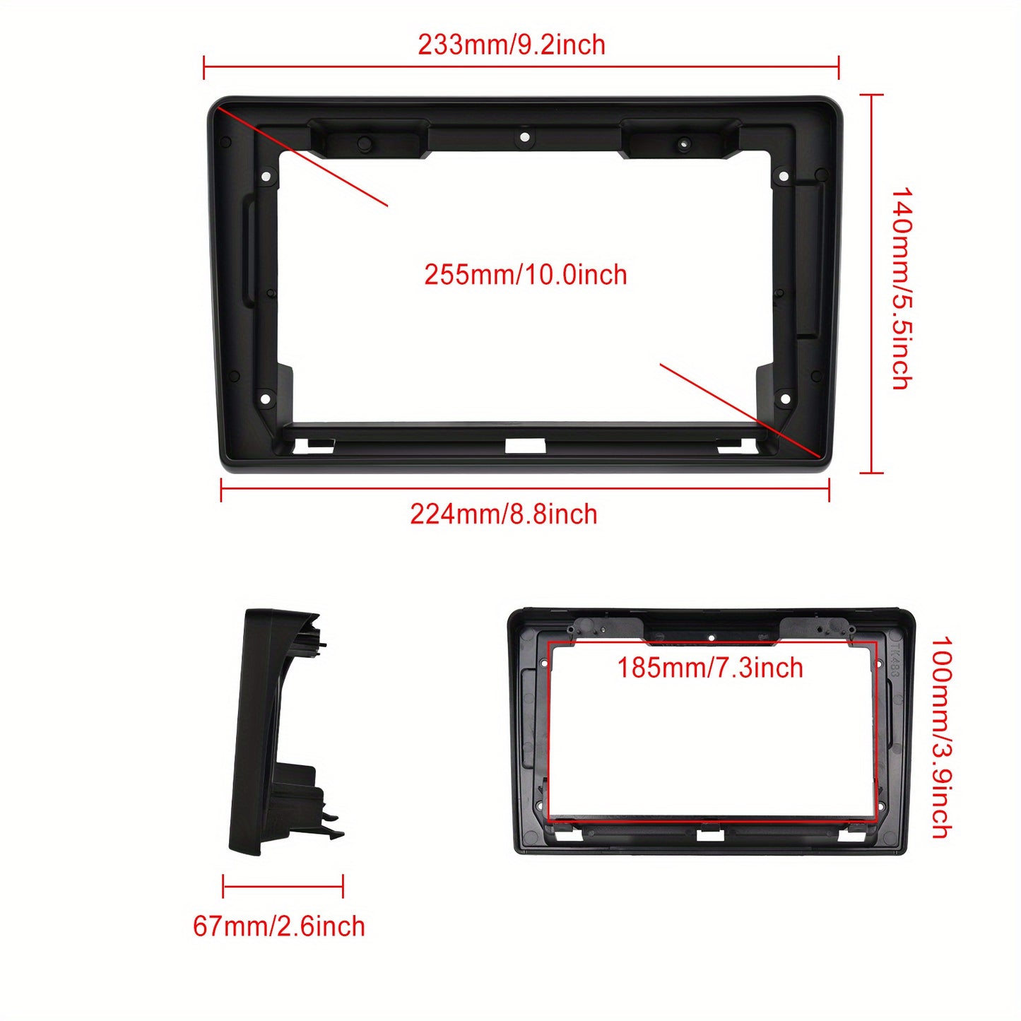 Autoradio – Auto Radio – Car Audio – Multimedia Radio – Navigatie Systeem – 22,86 cm 2DIN Touchscreen – Draadloos CarPlay & Android Auto