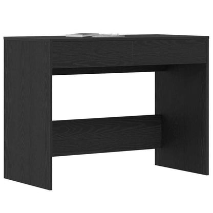 Bureau – Computertafel – Schrijftafel – Werkbureau – Kantoormeubel – Zwart Eiken – Spaanplaat – Ruime Werkplek 101x50x76,5 cm – Handige Opbergruimte