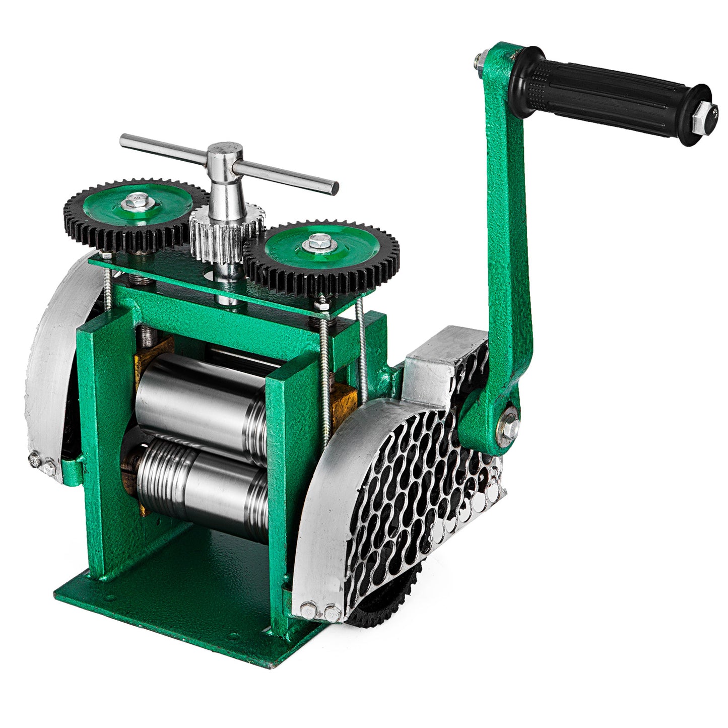 Rollerspers – Metaalwals – Juwelierswals – Walsmachine – Metaalroller – 120 mm Breedte – 4:1 Overbrengingsverhouding