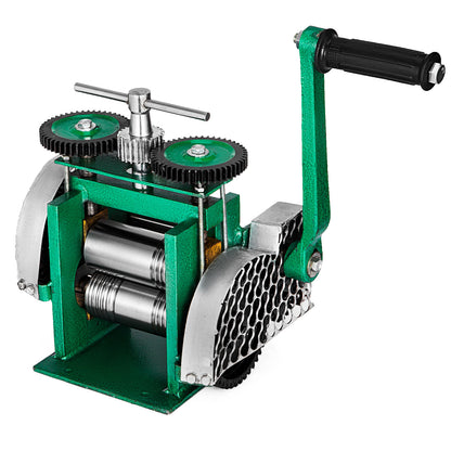 Rollerspers – Metaalwals – Juwelierswals – Walsmachine – Metaalroller – 120 mm Breedte – 4:1 Overbrengingsverhouding