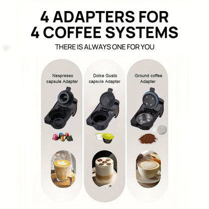 Koffiemachine – Espressoapparaat – Capsulemachine – Nespresso Koffiezetter – Espresso Maker – 1400W Snel Verwarmen – 20 Bar Hoge Druk – Zwart – 700ml Afneembare Watertank