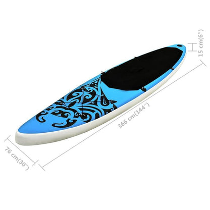 Opblaasbaar SUP-Board – Stand-Up Paddleboard – Peddelboard – Inflatable Board – SUP-Bord – 366 Cm Lengte – Draagvermogen 180 Kg