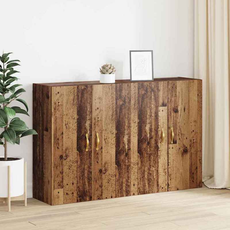 Wandkast – Muurkast – Opbergkast – Hangkast – Houten Kast – Bruin – Duurzaam Hardhout – 69,5 x 34 x 90 cm
