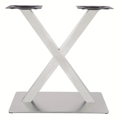 Tafelpoot – Tafelpootstandaard – X-poot – Verstelbare Tafelpoten – Industriële Tafelpoten – RVS 201 Staal – Belastbaar Tot 440 Kg – Hoogte 72 cm
