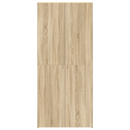 Schoenenkast – Schoenrek – Schoenopberger – Schoenenschrank – Schoenenmeubel – 14-18 Paar Schoenen – Modern Chêne Sonoma Hout – 80x35,5x180 cm