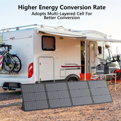 Zonnepaneel – Solar Panel – Zonnecellen – Zonne Charger – Zonne Energie – 220W Draagbaar – Opvouwbaar – Hoog Rendement 23,5% – Lichtgewicht & Compact