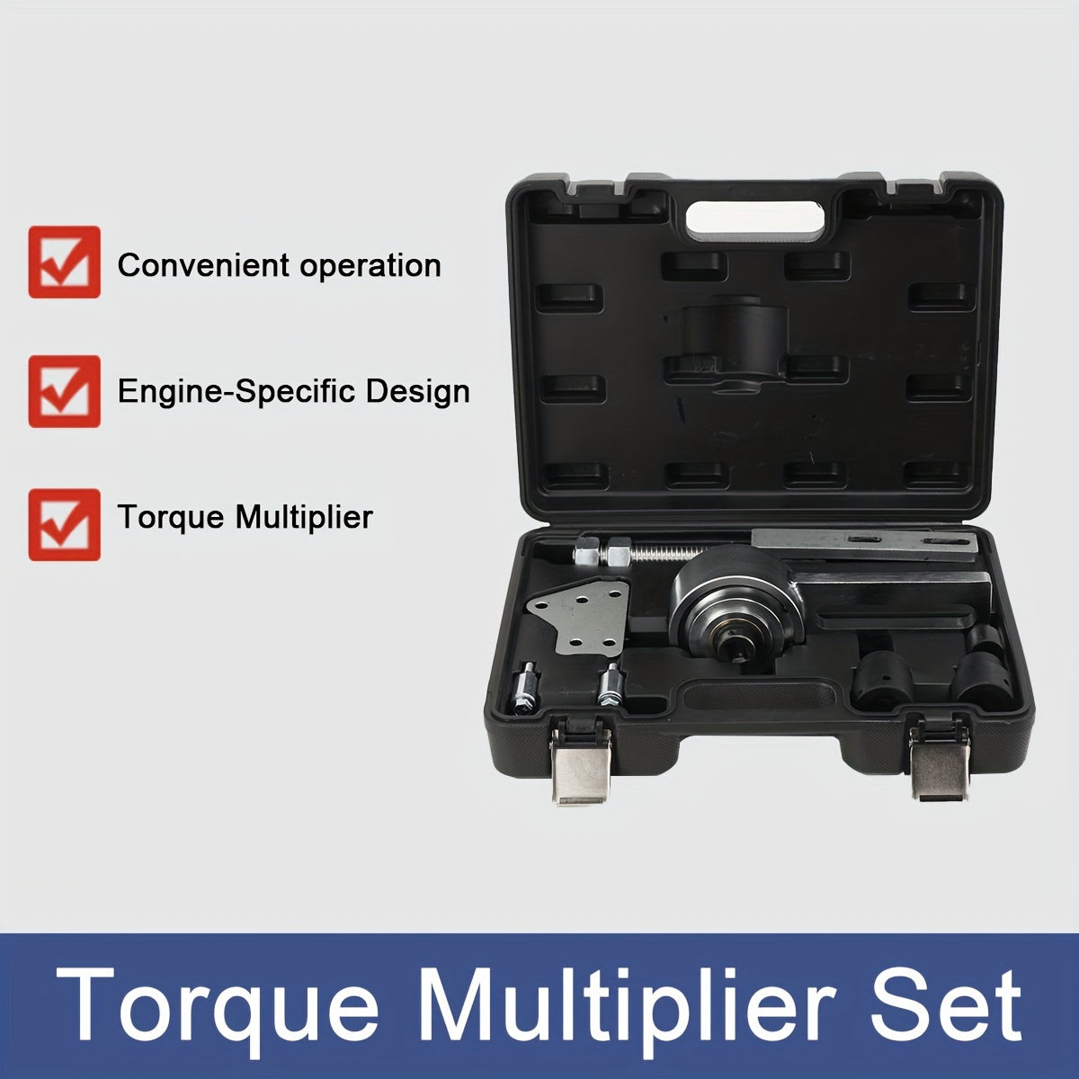 Torsievermenigvuldiger Set – Momentsleutel Versterker – Krachtversterker – Draaimomentvergroter – Momentvermenigvuldiger – Lagerstaal – Geschikt Voor Ford Motoren – Precisie Montage