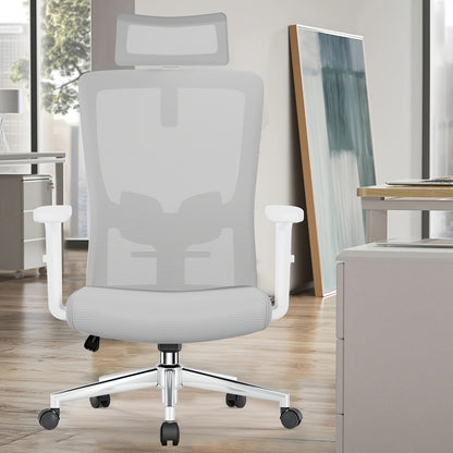 Bureaustoel – Office Chair – Draaistoel – Kantoorstoel – Gamestoel – Ergonomisch Design – Verstelbare Lendensteun & Neksteun – Draagvermogen 150 kg