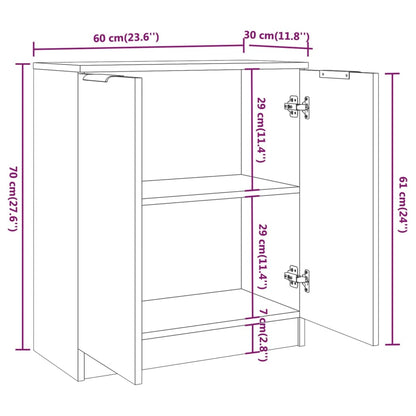 Houten Kast – Opbergkast – Dressoir – Wandkast – Plankenkast – Wit – 3 Ruime Planken – Minimalistisch Design