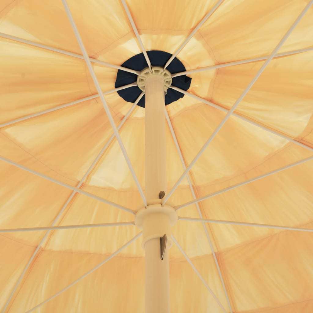 Strandparasol – Parasol – Zonnescherm – Tuinparasol – Buitenshuis Parasol – Natuurlijk Design – 300 cm Diameter – Stevig Frame
