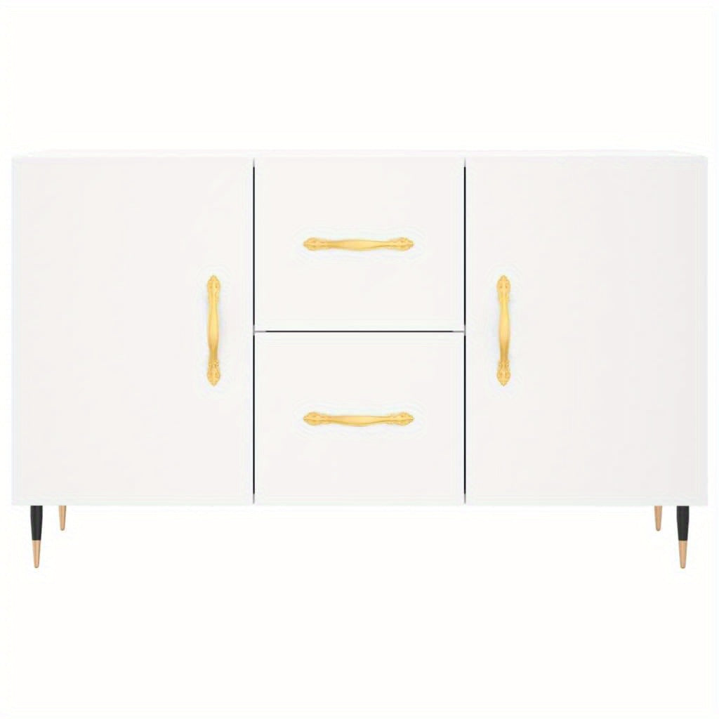 Classic Sideboard – Wit Dressoir – Opbergkast – Kastje – Buffetkast – 100x36x60 cm – Engineered Wood Met Plastic Achterkant