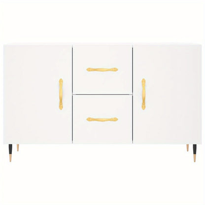 Classic Sideboard – Wit Dressoir – Opbergkast – Kastje – Buffetkast – 100x36x60 cm – Engineered Wood Met Plastic Achterkant