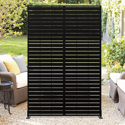 Privacy Scherm – Tuinscherm – Buitenscherm – Scheidingswand – Balkonafscheiding – Metaal – Modulair Ontwerp – 182,88x119,38 cm Hoog