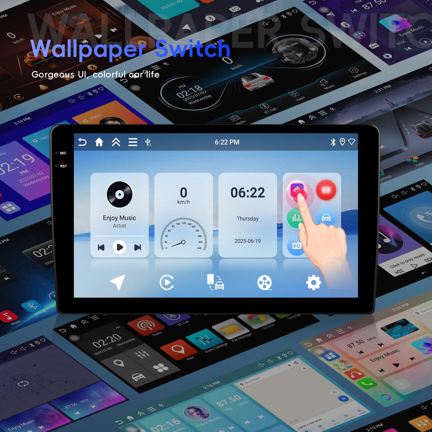 Android 15 Autoradio – Multimedia Speler – GPS Navigatie – Dubbele DIN Stereo – Touchscreen Radio – 10 Inch HD Scherm – Ingebouwde Achteruitrijcamera – Wi-Fi Connectiviteit