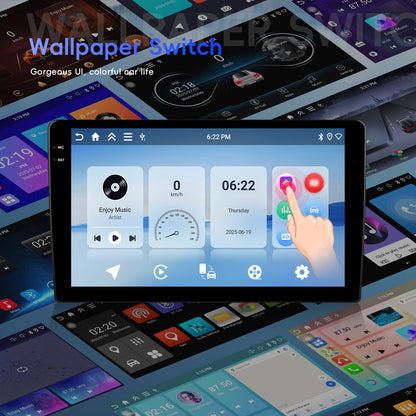Android 15 Autoradio – Multimedia Speler – GPS Navigatie – Dubbele DIN Stereo – Touchscreen Radio – 10 Inch HD Scherm – Ingebouwde Achteruitrijcamera – Wi-Fi Connectiviteit