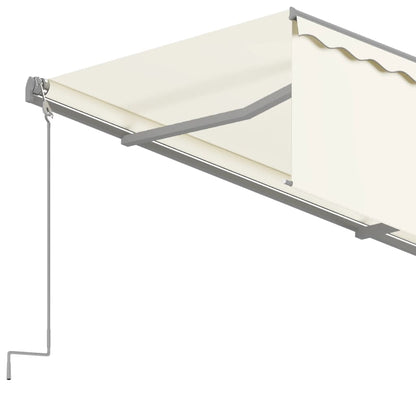 Zonnescherm Uitschuifbaar – Zonwering – Overkapping – Schaduwdoek – Patio Zeil – Aluminium Frame – 4x3 Meter Crème