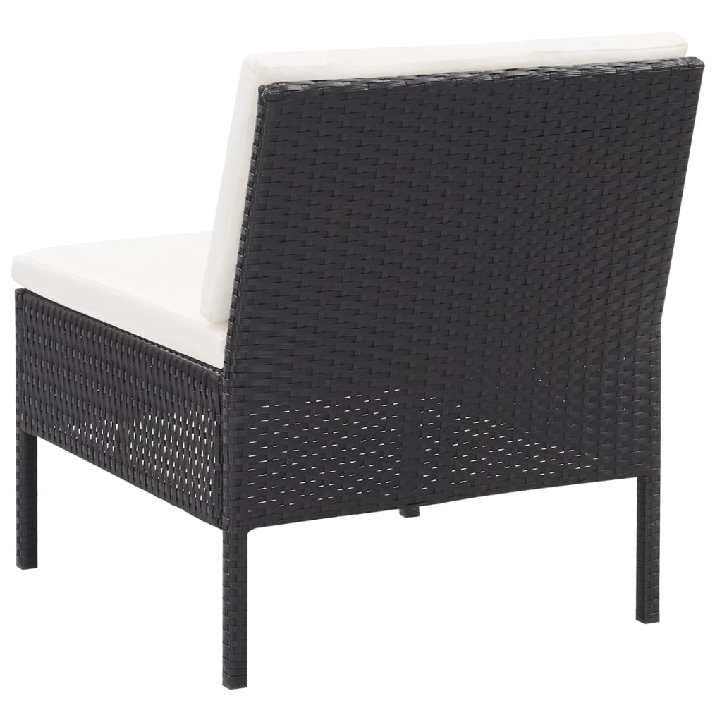 Loungebank – Loungeset – Tuinbank – Outdoor Sofa – 3-Delige Set – Poly Rattan – Weerbestendig Frame – Comfortabele Kussens