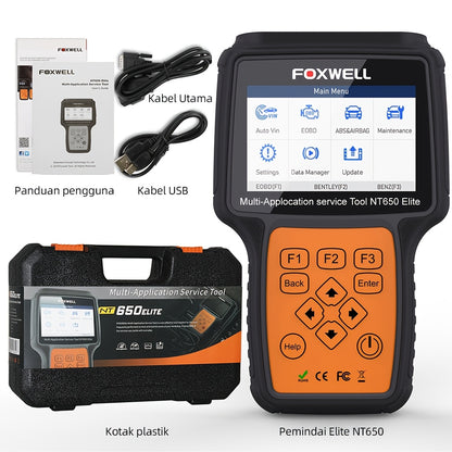 Auto OBD2 Scanner – Diagnose Scanner – Foutcode Lezer – Auto Diagnosetool – Bi-directionele Scanner – 26 Resetfuncties – Gratis Levenslange Updates – Draadloos Zonder Batterij