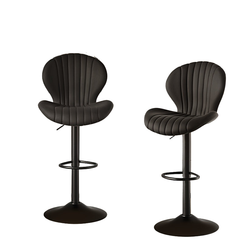 Barkrukken – Barstoelen – Krukken – Hoge Stoelen – Zwarte Barkrukken – Verstelbaar – 360° Draaibaar – Kunstleer Zitting – Metaal Frame