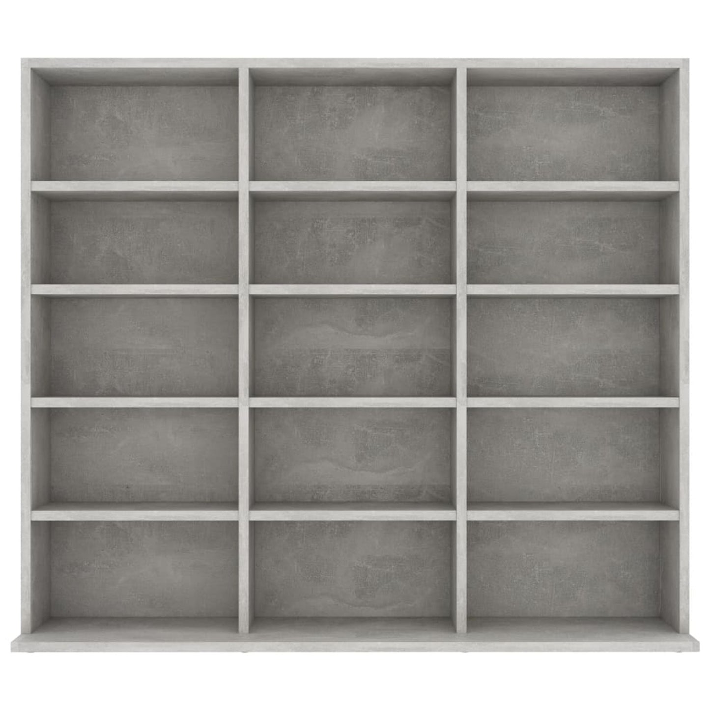 cd kast – cd meubel – cd opbergkast – cd rek – media kast – betonlook afwerking – 102x23x89,5 cm – duurzaam plaatmateriaal