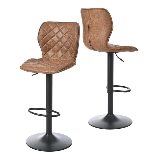 Goeurvant Modern 360° Swivel Bar Stool with Adjustable Height and Metal Base, PU Upholstery, Kitchen Stool, Kitchen Bar Stools, Kitchen Stools, Home Bar Furniture, Bar Seating, Metal Base Stool, Modern Bar Chair, Contemporar